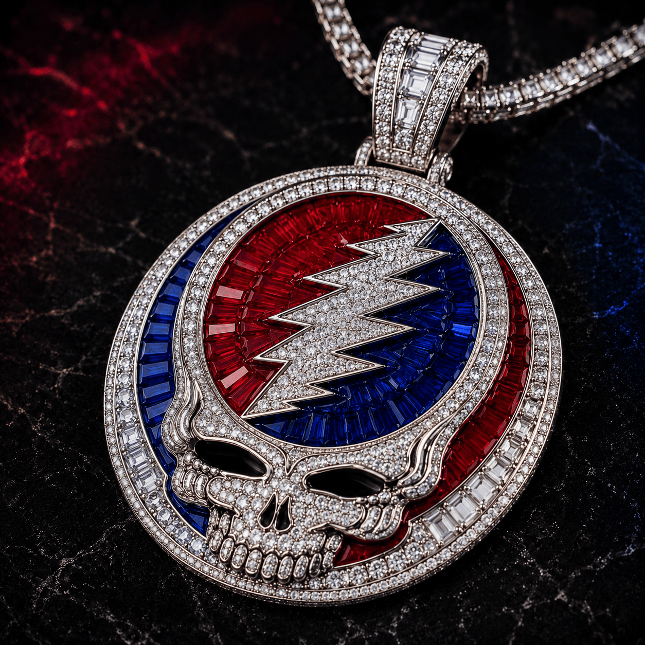 GRFD Solid Gold Chain with Diamond Pendant TMH