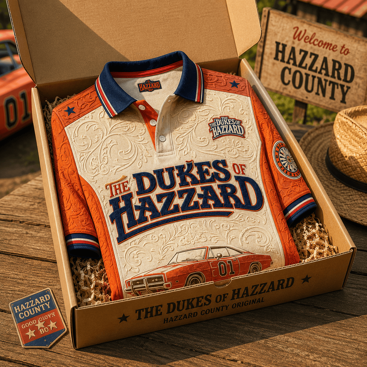PREMIUM TDH EMBOSS POLO SHIRT NTVA