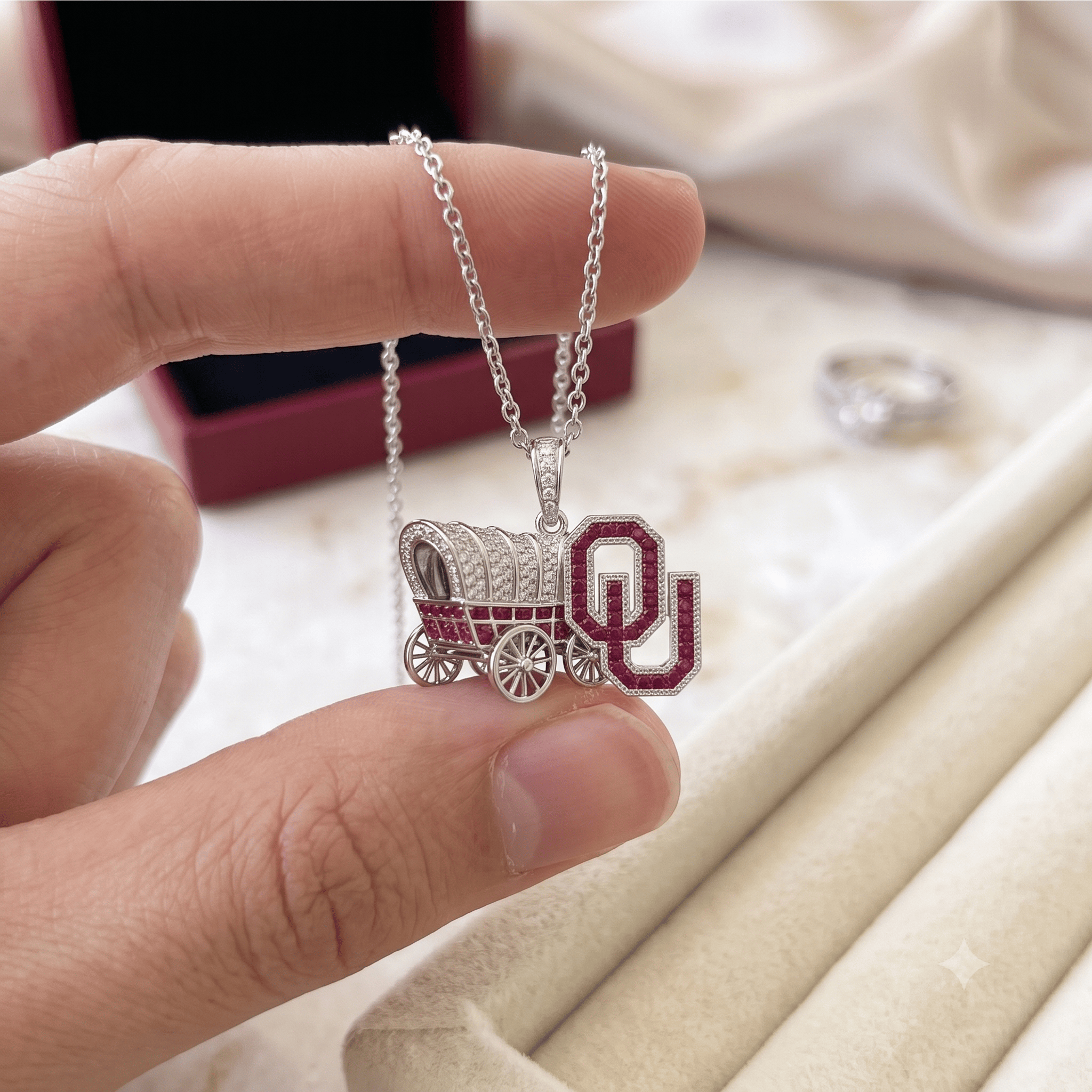 OSN Solid Gold Chain with Diamond Pendant HTTT