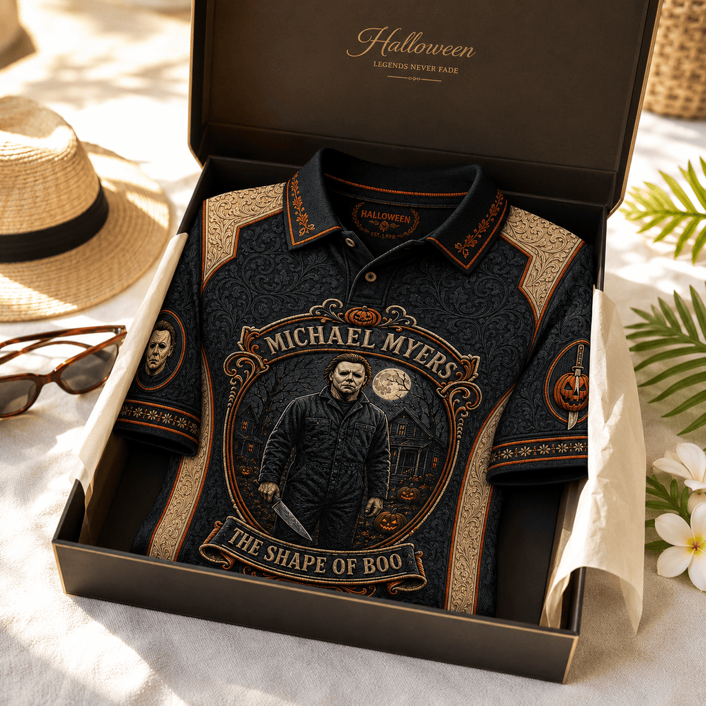 PREMIUM MCM EMBOSS POLO SHIRT HQH