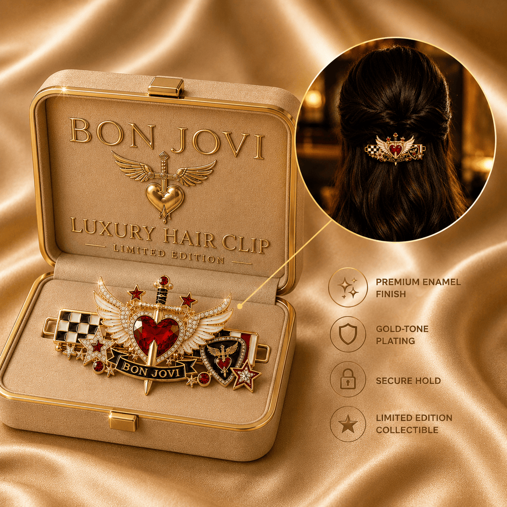 BJV Elegant Gold Hair Clip For Women TMH