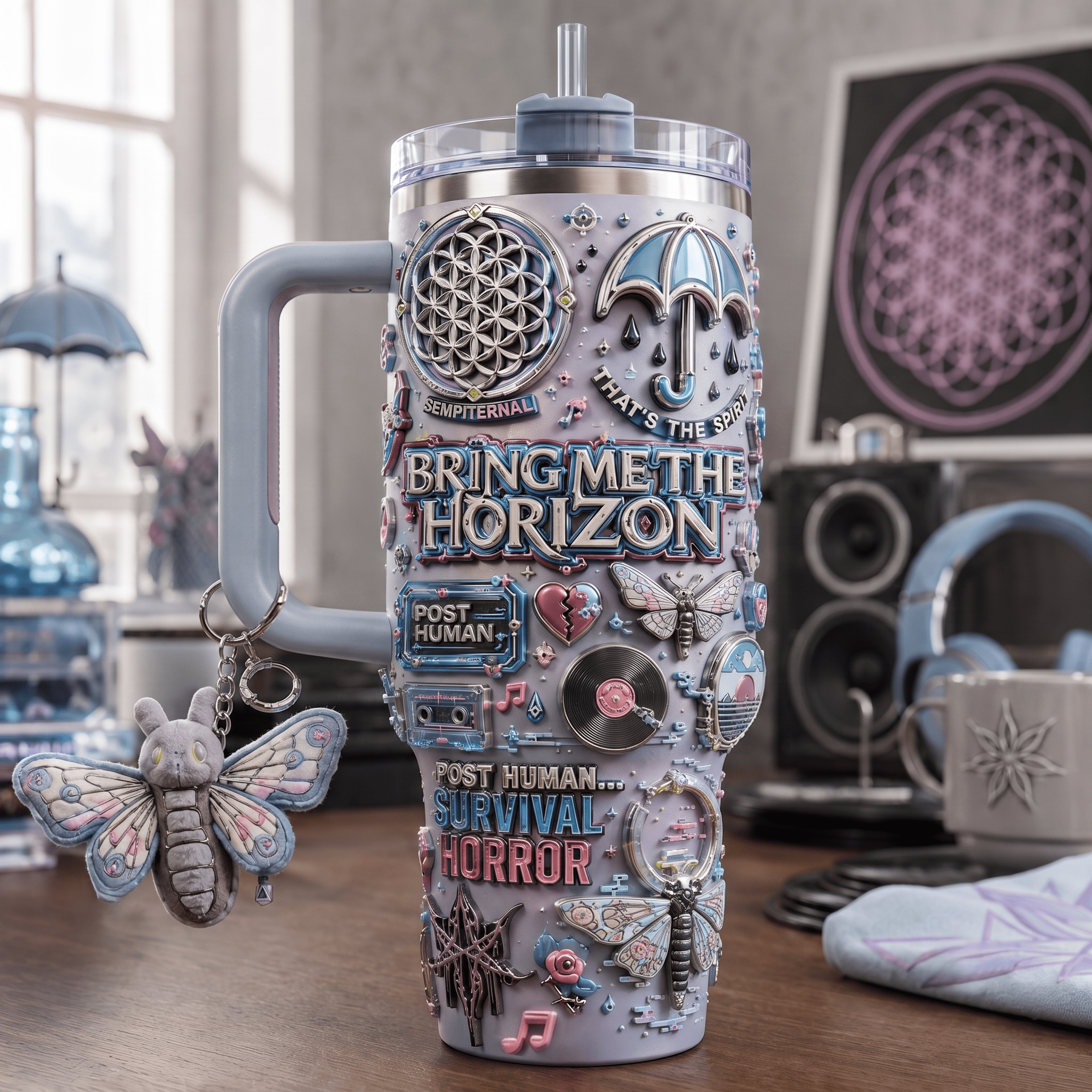 BMTH 40oz Tumbler With Handle HTTT