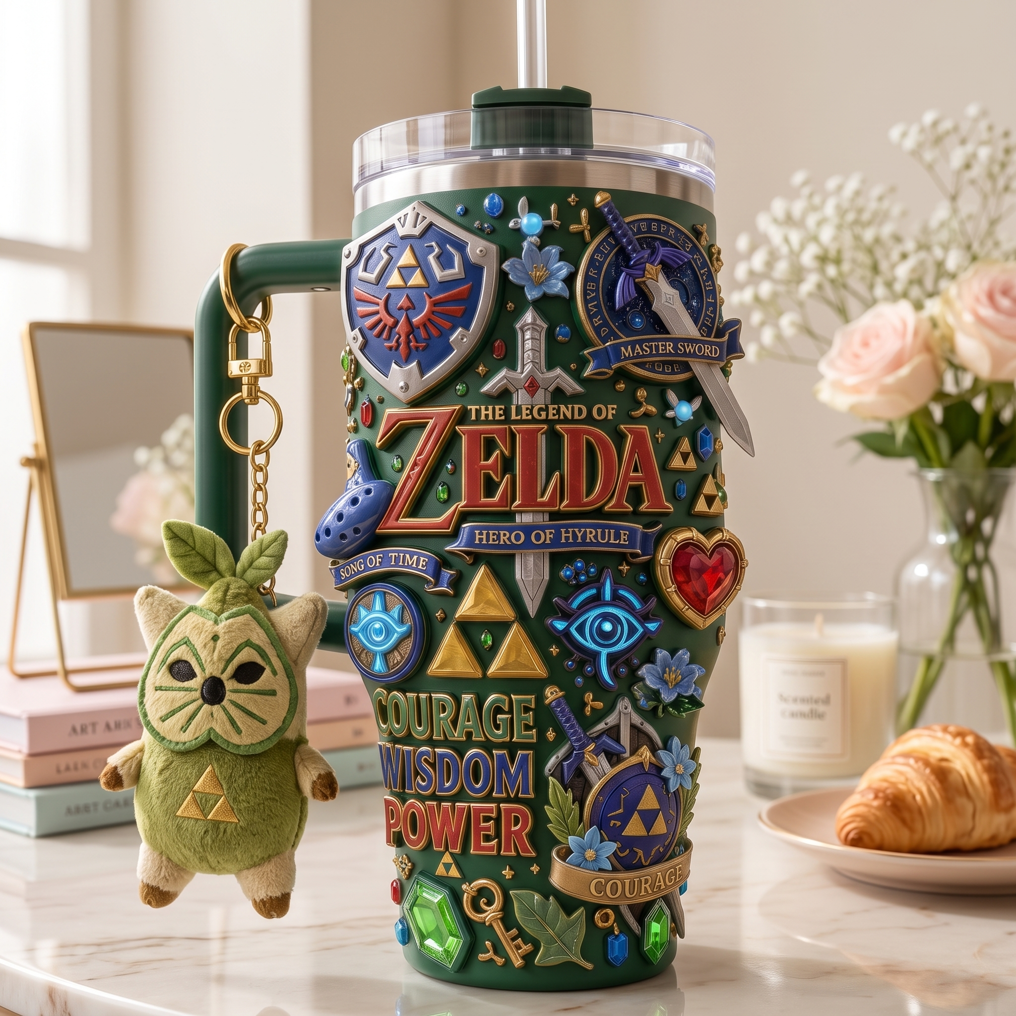 TLOZ 40oz Tumbler With Handle HTTT